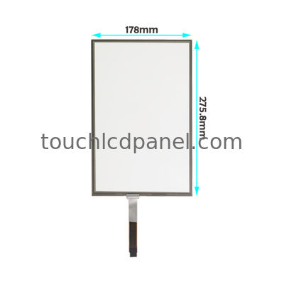 comprar 12.1 '' Panel táctil resistivo de 5 hilos de pantalla ancha 1280 x 800 con 275.8 x 178 x 2.1 mm de contorno online manufacture