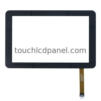 10.1'4 Wire Resistive Touchscreen con bisel negro para el montaje de descarga EMI IMMUNITY Panel de pantalla táctil