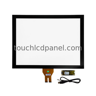 19 pulgadas de montaje de la pantalla PCAP Multi Touch con controlador ILI2510 Compatible con Windows Android Linux