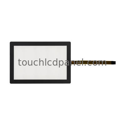 Tiempo de respuesta de 10 ms 10.1'' 5 Panel táctil resistente a alambre con dureza de superficie de bisel negro 3H