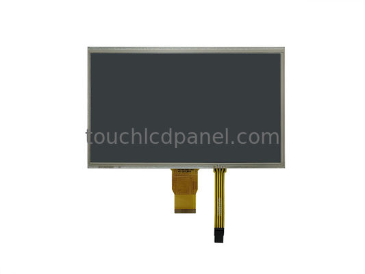 10Panel LCD táctil resistivo de 1 pulgada 1024x600 Resolución 400 Nits Brillo con FPC de 50 pines para pantalla y carcasa de 2,54 pines para tacto