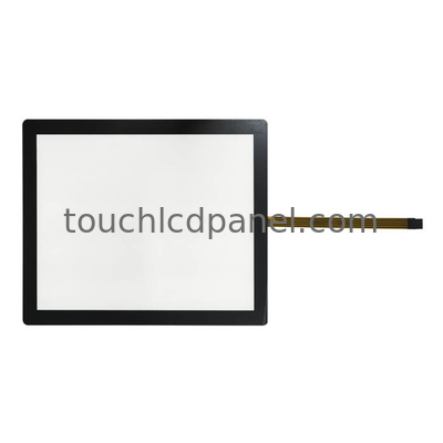 Panel táctil resistivo de 15 pulgadas y 5 hilos, duradero, con bisel negro para monitores de pantalla táctil empotrados
