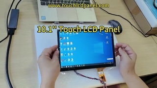 Pantalla industrial con panel LCD táctil 10.1