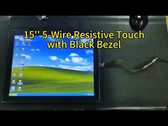 15 pulgadas Ultra Durable 5 Cables Resistiva pantalla táctil con alta transmitancia para el uso médico