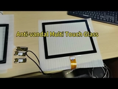 Panel táctil capacitivo de cristal de cubierta antivandálico de 15 pulgadas y 6 mm para panel LCD con resolución de 1024x768