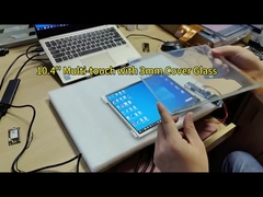 Panel táctil capacitivo antivandálico de 10.4 pulgadas construido con vidrio templado de 3 mm